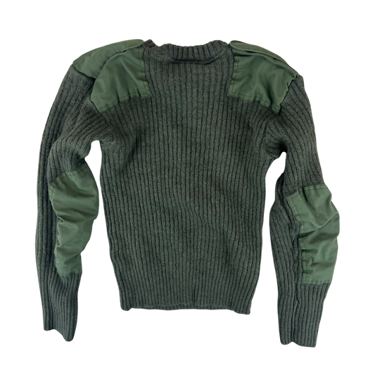 British Army Olive Green Pullover Jumper - Medium