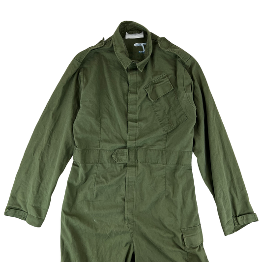 British Army Cotton Work Coveralls Olive Green - Medium 180/100