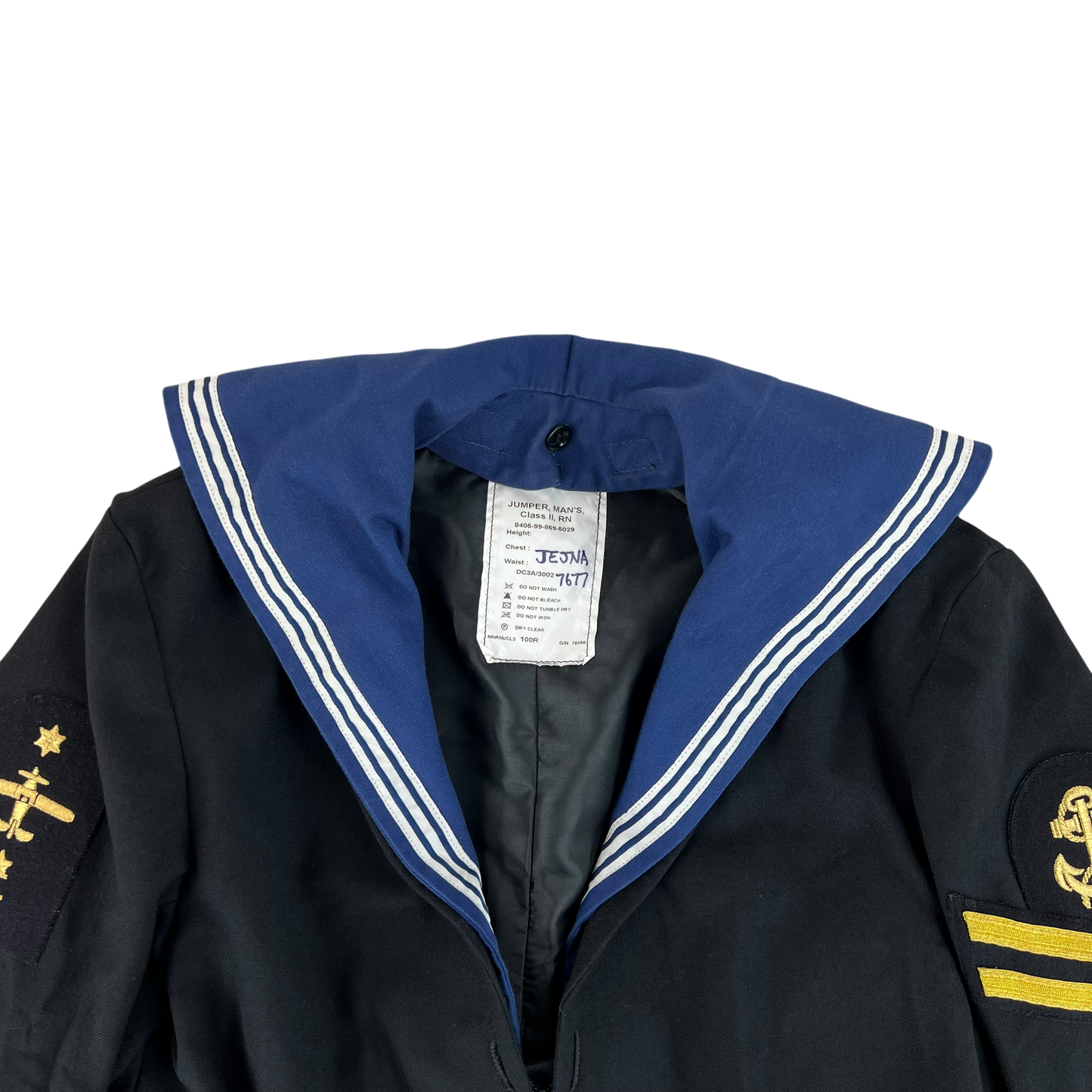 British Royal Navy Class II Jumper Sailor's Top - Medium 100R