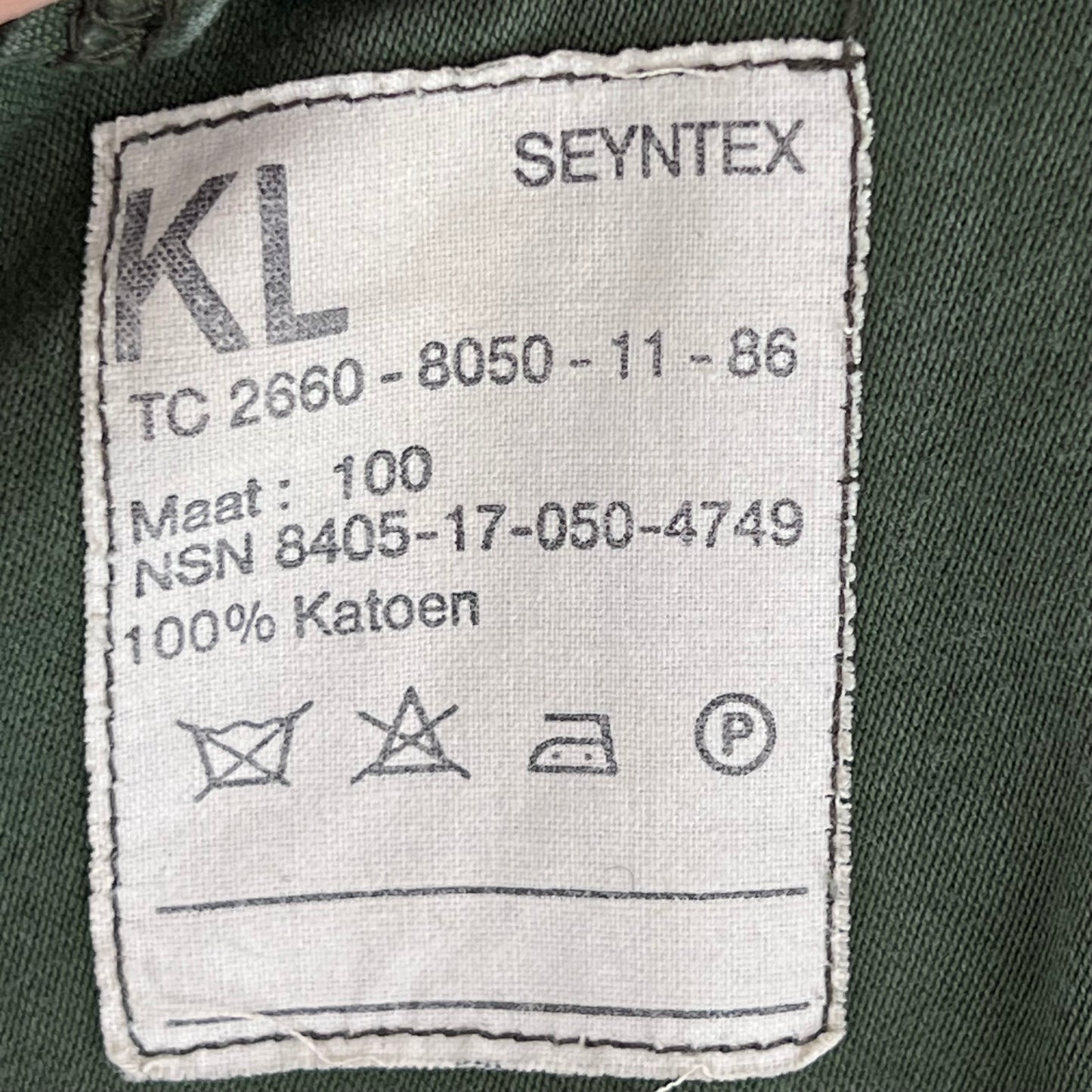 Dutch Army Field Shirt Jacket Green Long Sleeve - Medium