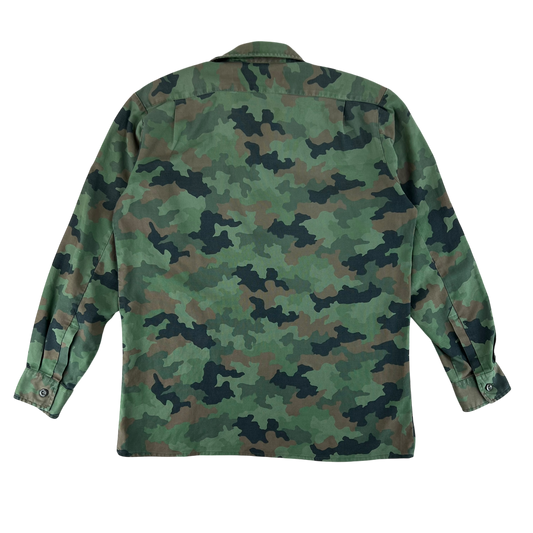 Yugoslav Army JNA M87 Oak Leaf Camouflage Shirt - Large