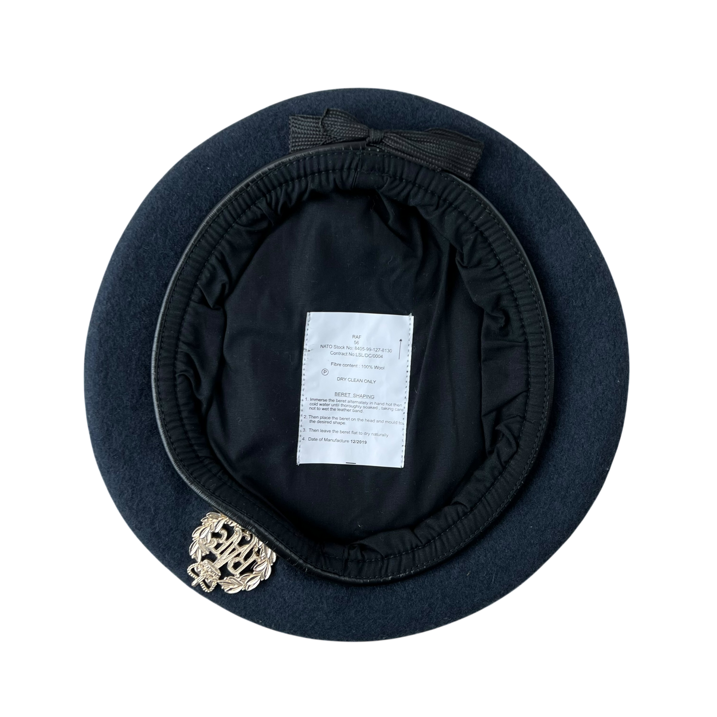 British RAF Beret w/ Badge - Small 56cm
