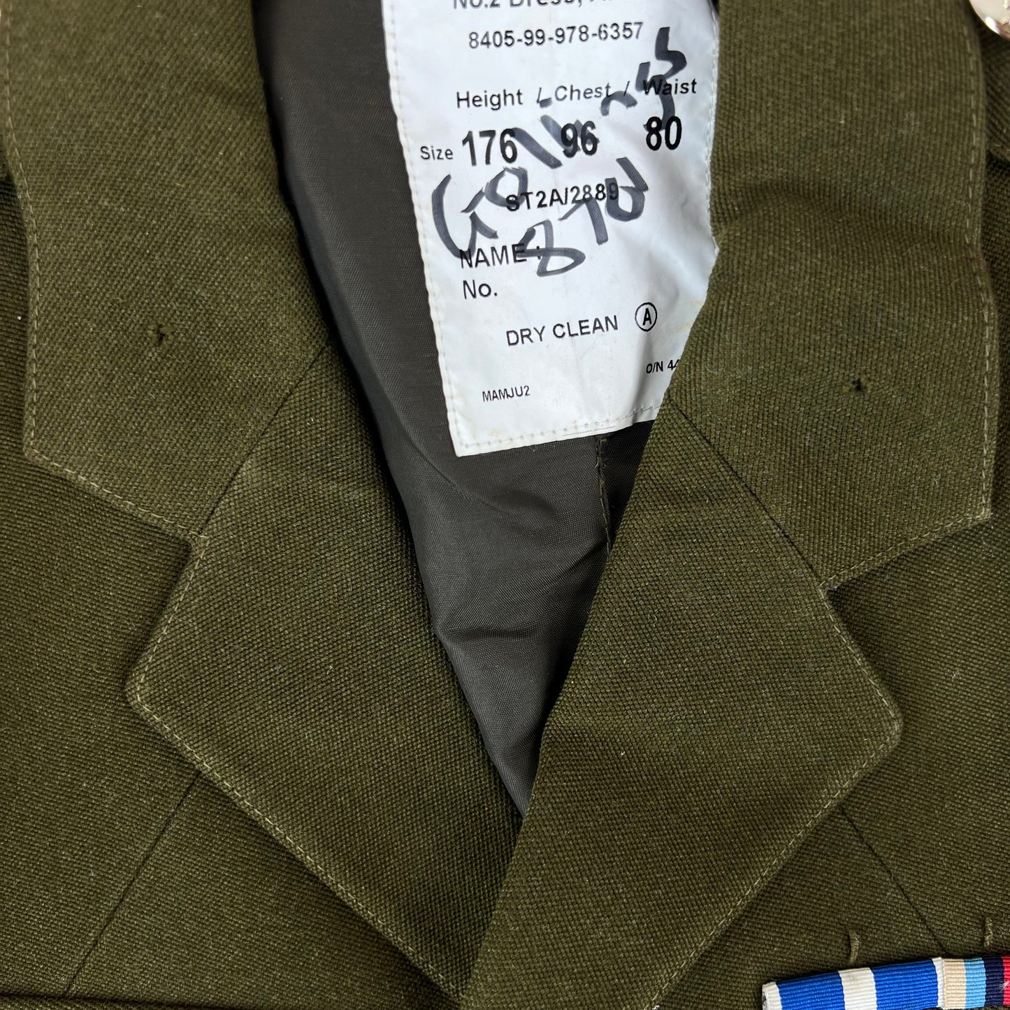 British Army 1980 Pattern No. 2 Olive Green Dress Jacket - Medical Corps - Medium 176/96