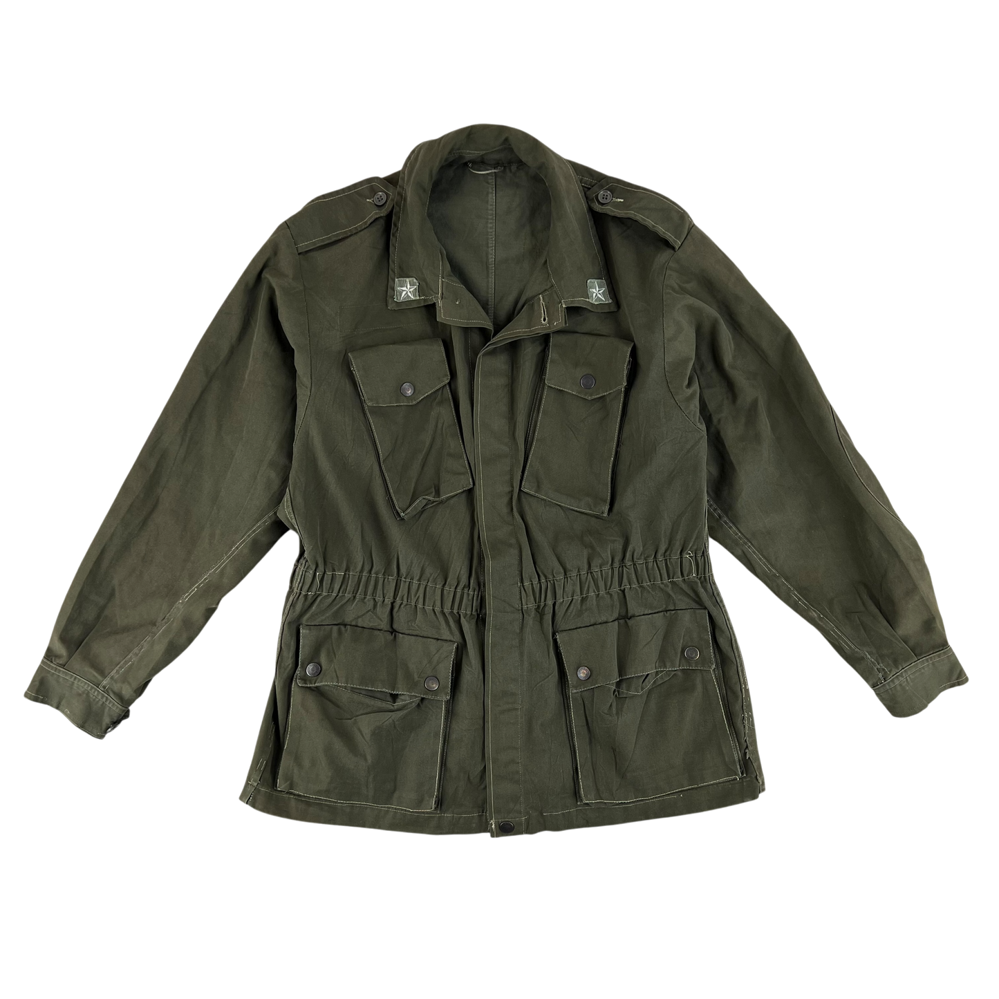 Italian Army Olive Drab Roma 75 Safari Jacket - Medium