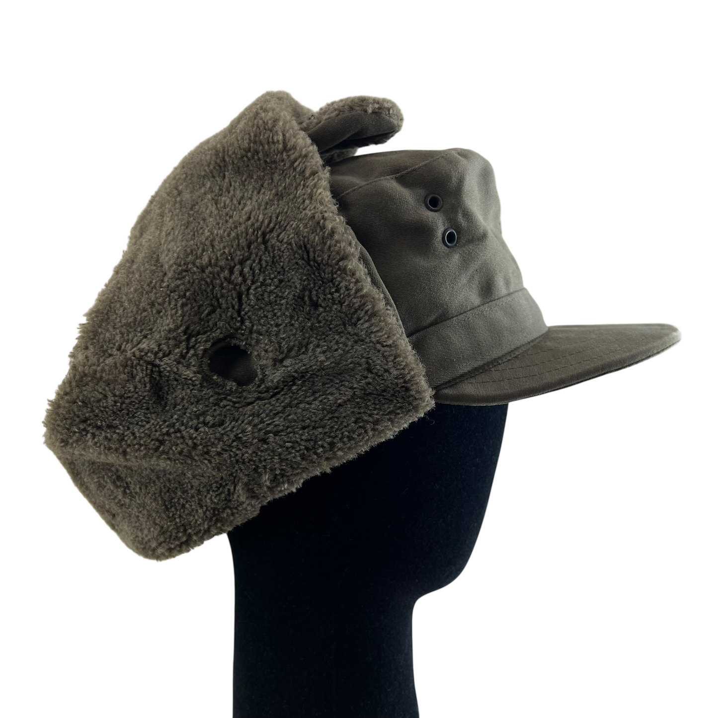 Austrian Army Olive Drab Cold Weather Trapper Cap - Medium 58cm