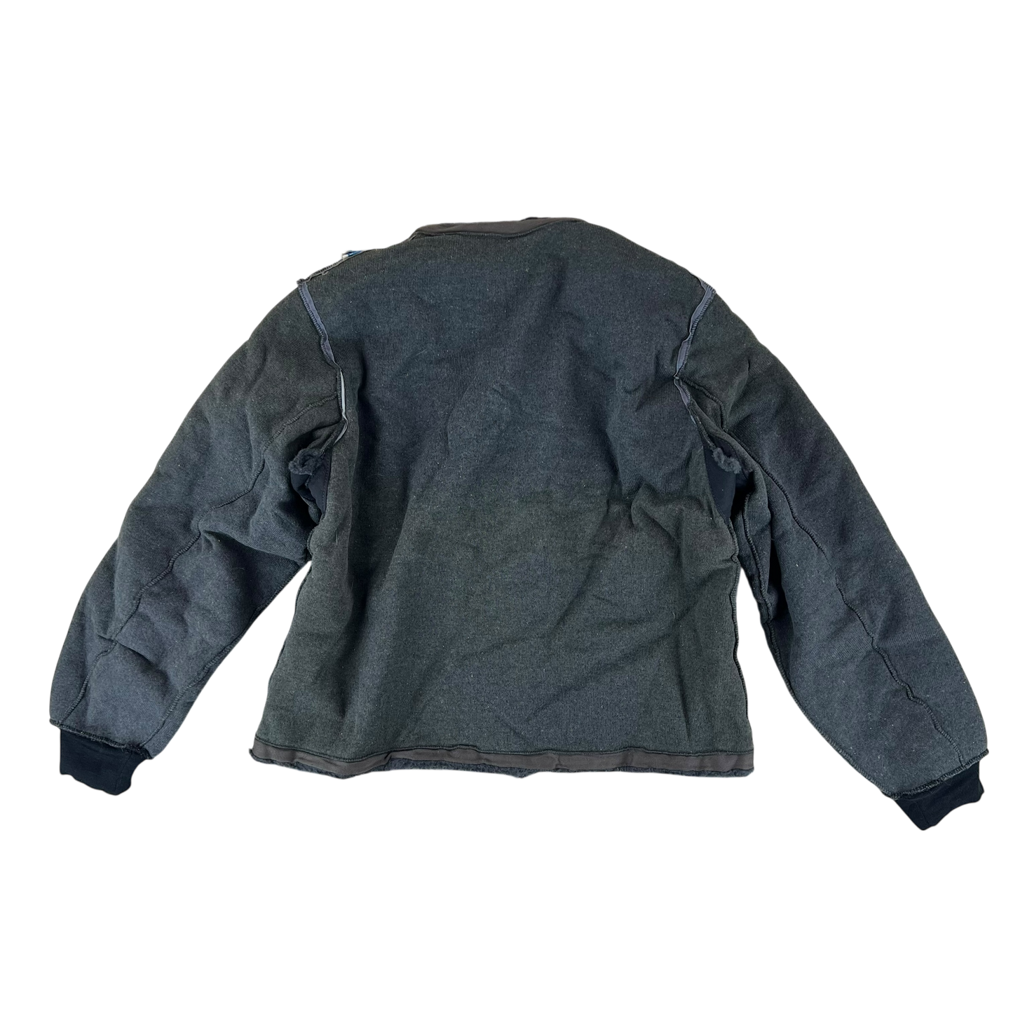 Czechoslovak Army Faux Fur Jacket Liner Cardigan M85 - Large