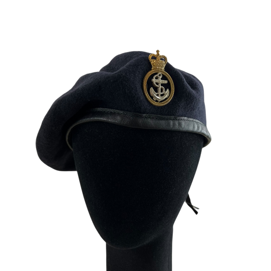 British Royal Navy Beret w/ Badge - Ratings Badge - Small 56cm