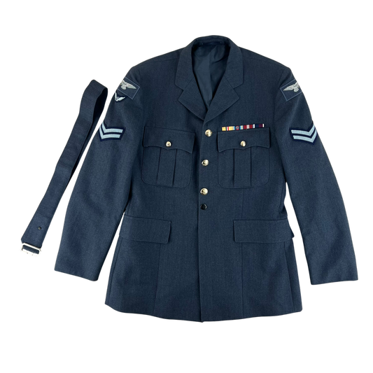 British Royal Air Force No. 1 Dress Jacket w/ Belt - Large 112L