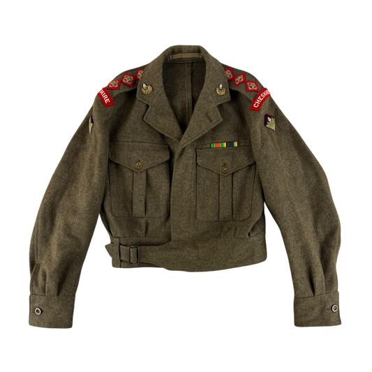 British Army 60s Khaki Ike 1949 Pattern Battle Dress Jacket - Small SIZE 2
