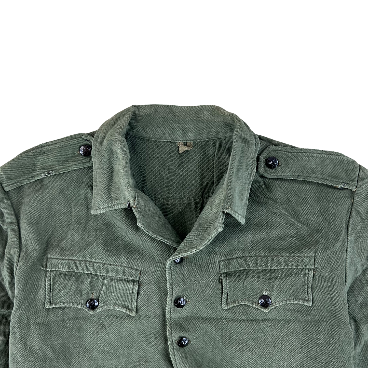 Bulgarian People's Army Olive Green Cossack Shirt - Medium
