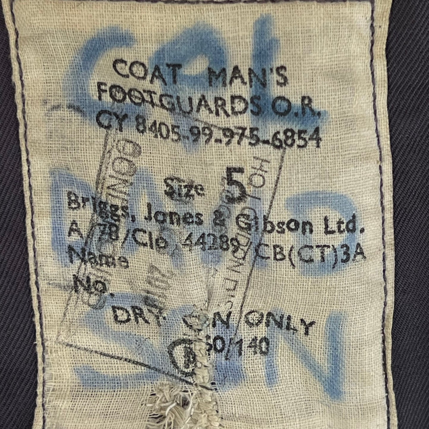 British Army 60s Footguards Wool Greatcoat - Medium SIZE 5