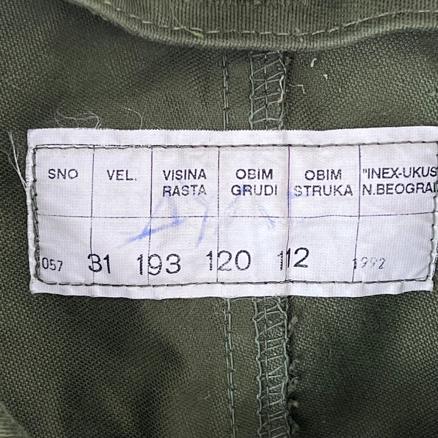 Serbian Army M77 Field Parka - X Large