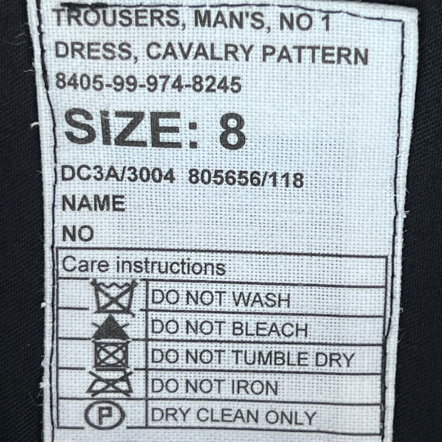 British Army Footguards No 1 Blues Dress Cavalry Trousers - W30 L29.5