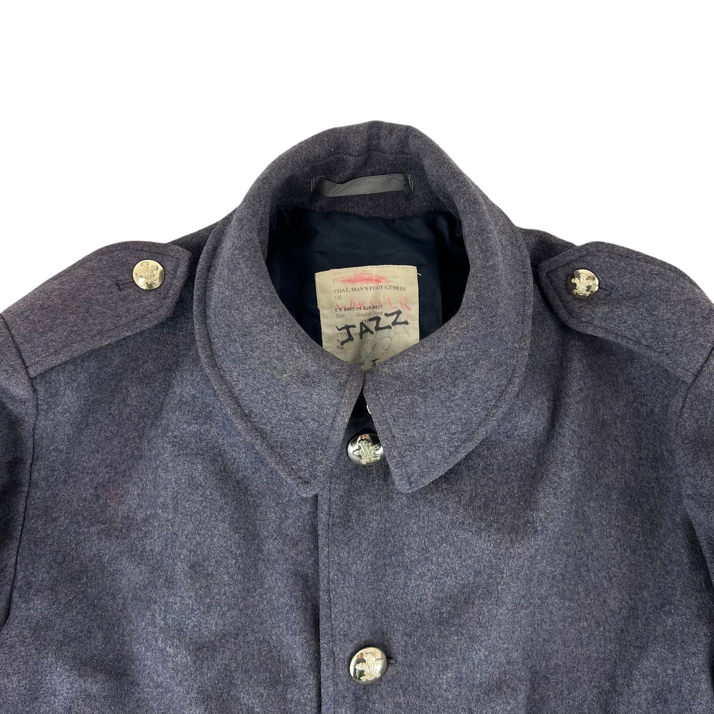 British Army Footguards Wool Greatcoat - Royal Regiment of Wales - Large 194/108