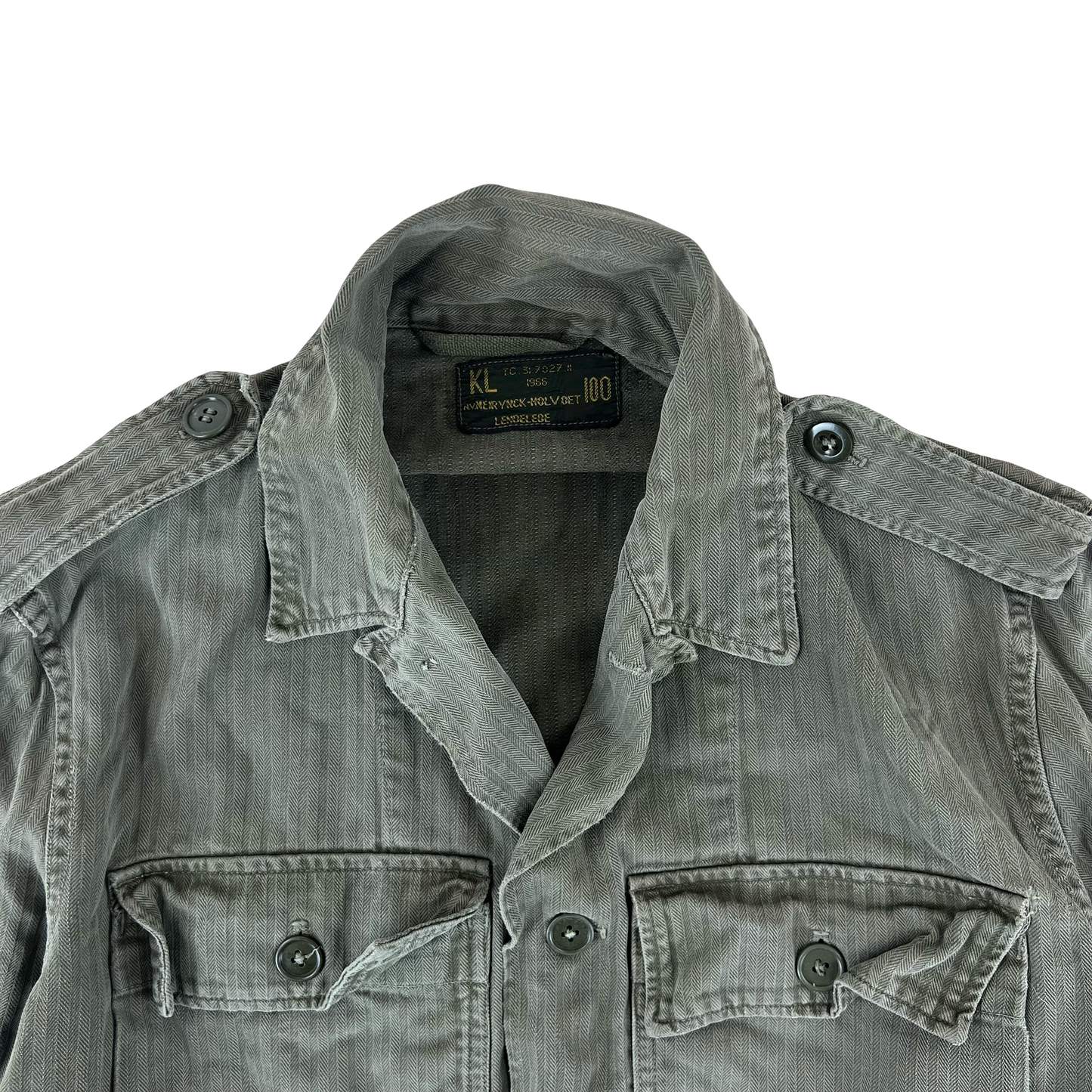 Dutch Army 60s Field Shirt Green Long Sleeve - Medium