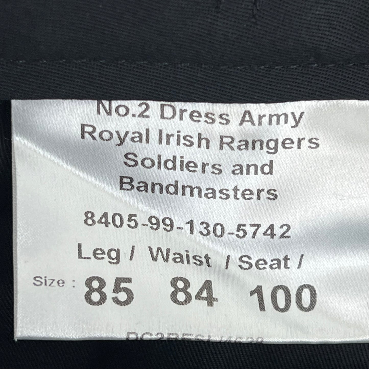 British Army Royal Irish Rangers No. 2 Dress Trousers - W33 L31