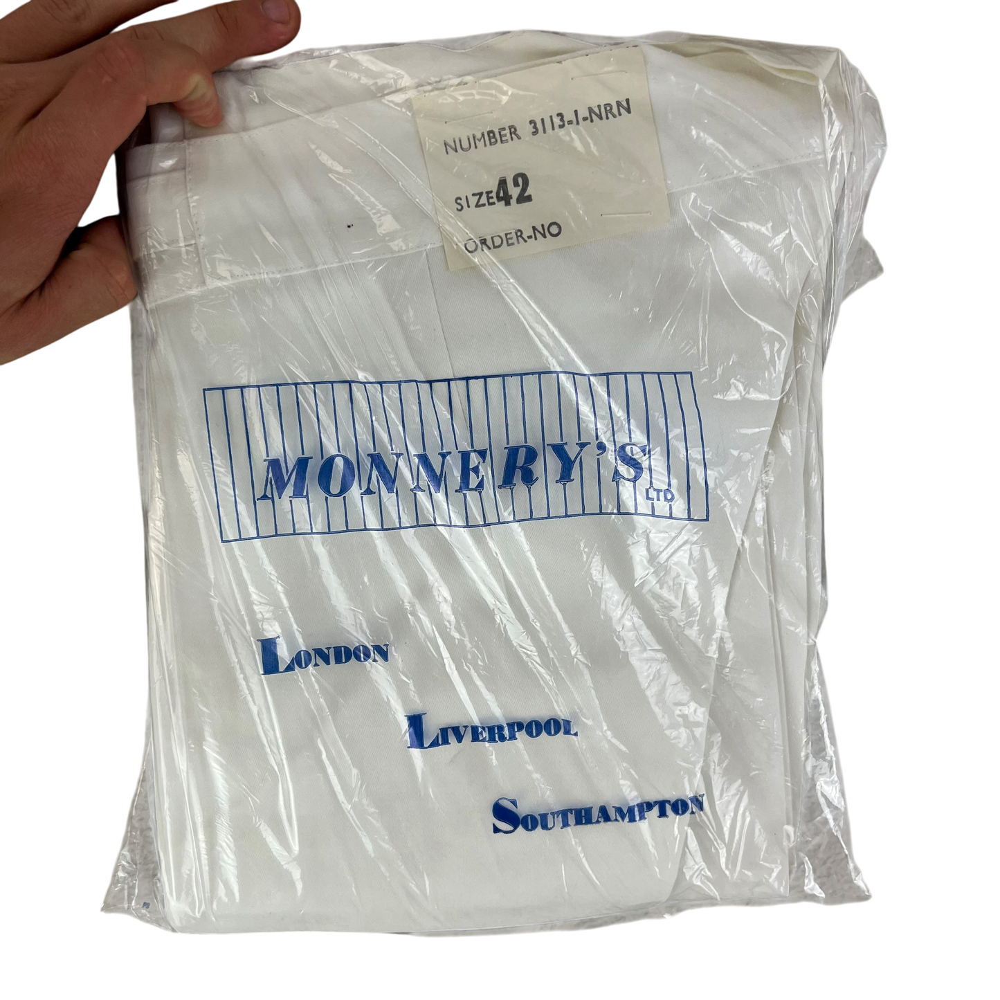 British Merchant Navy 50s Tropical White Shorts - W42