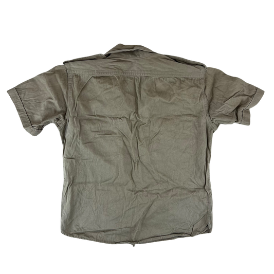 Greek Army M65 Khaki Shirt Short Sleeve - Medium
