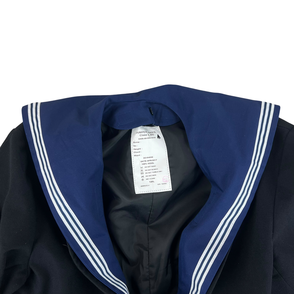 British Royal Navy Class II Jumper Sailor's Top - X Large 120L