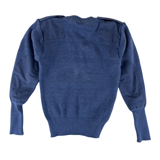 British RAF Wool V Neck Pullover Jersey Jumper - Small 82cm