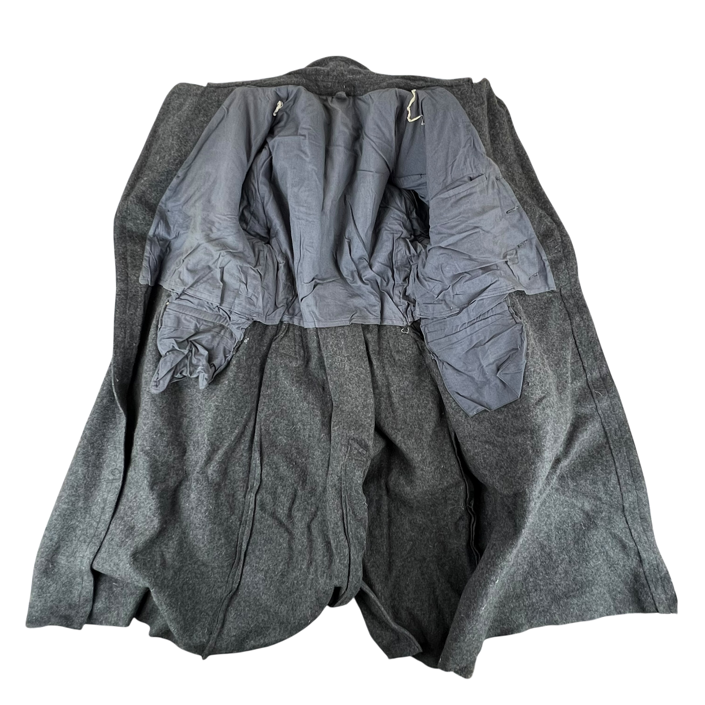 Bulgarian People's Army 60s Grey Wool Greatcoat - Medium