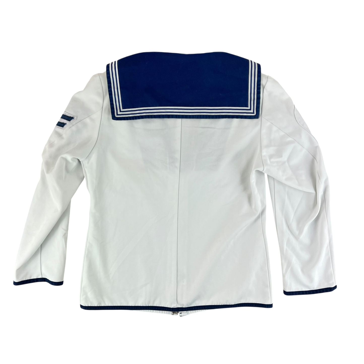 British Royal Navy Class II White Jumper Sailor's Top - Medium 170/100