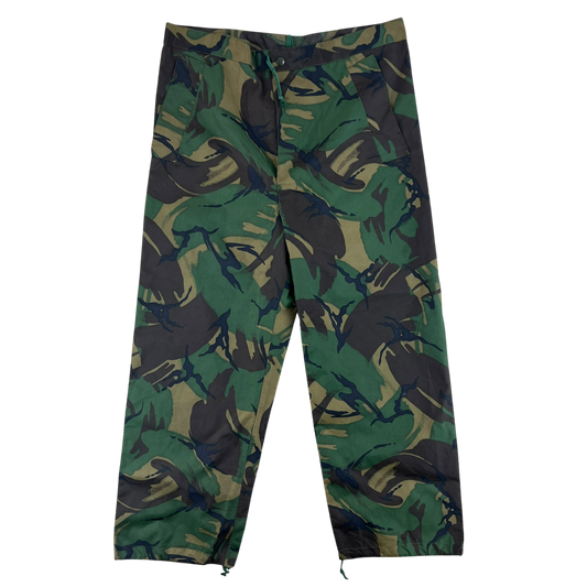 British Army DPM Camouflage Waterproof Trousers - W36 L27