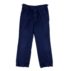 British Royal Navy Cotton Working Dress Trousers - W33 L30