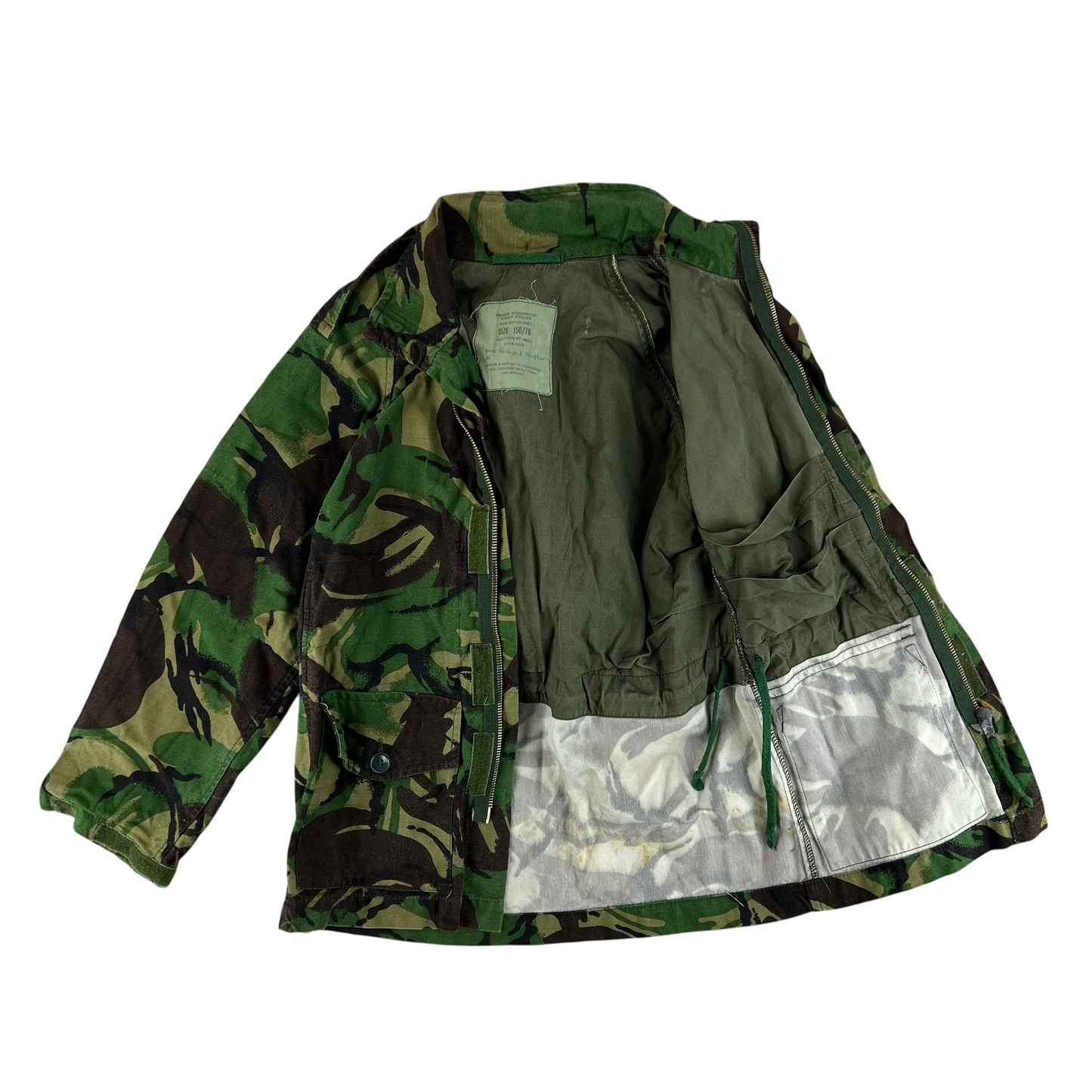 British Army 80s Cadet Forces DPM Camouflage Windproof Smock - X Small 150/76