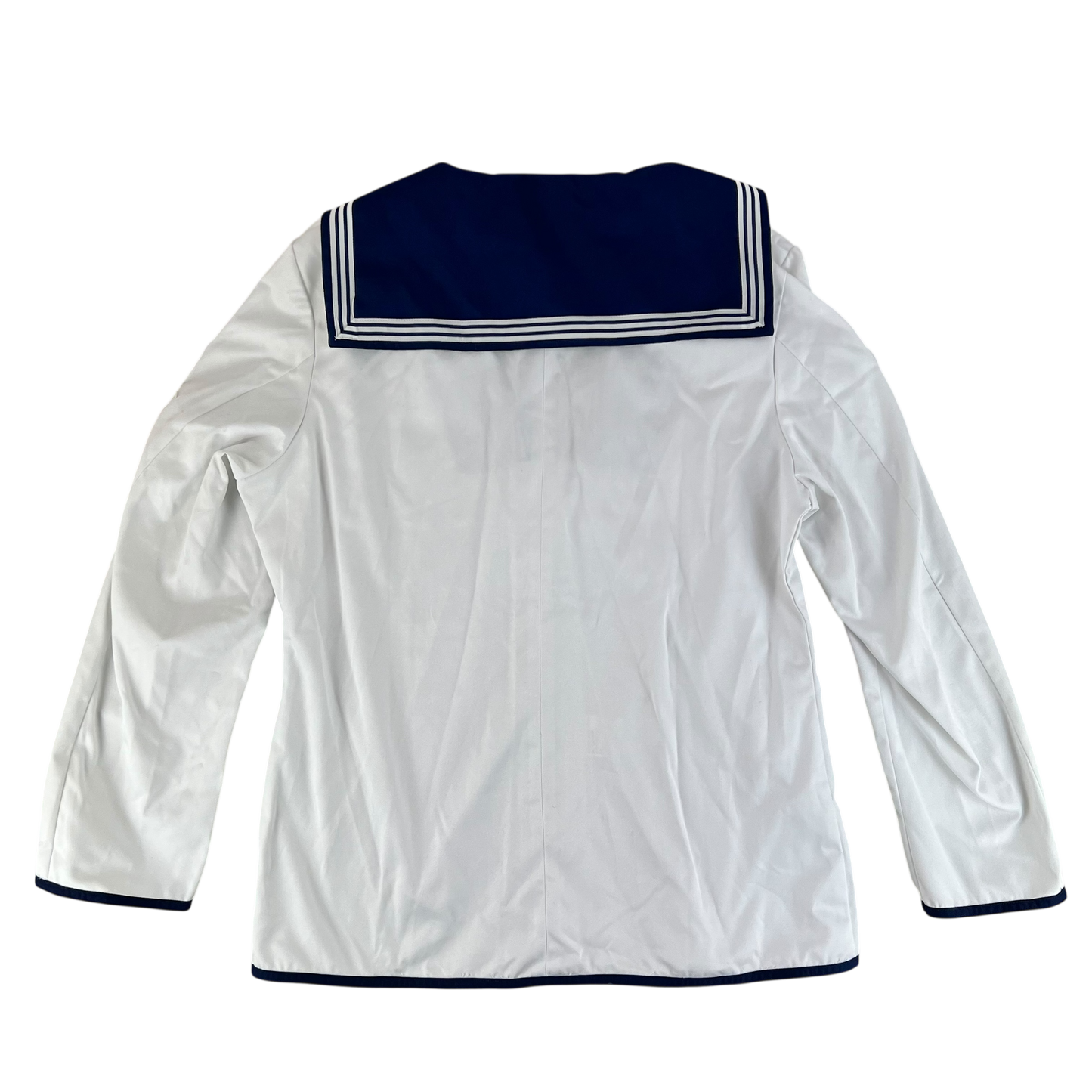 British Royal Navy Class II White Jumper Sailor's Top - Large 182/112