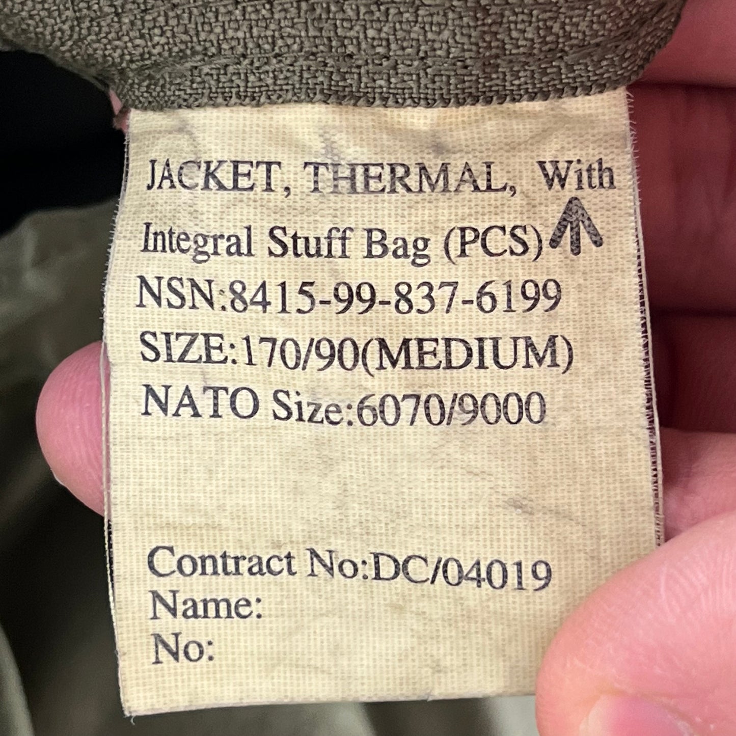 British Army Thermal Buffalo Jacket - Medium