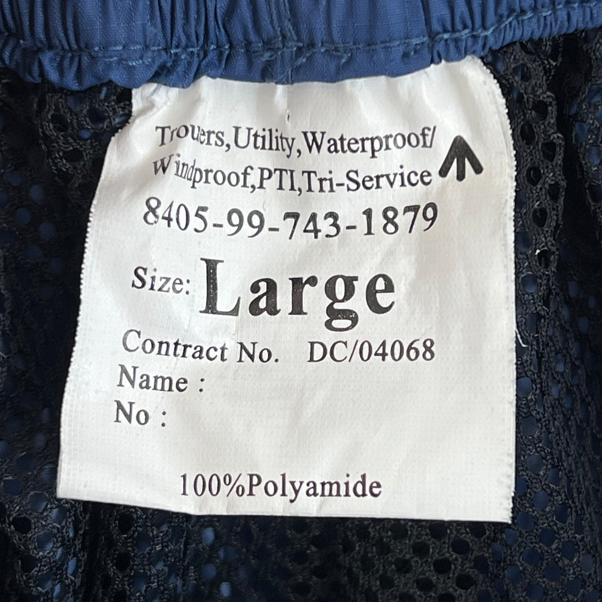 British Army PTI Waterproof Utility Trousers - Large