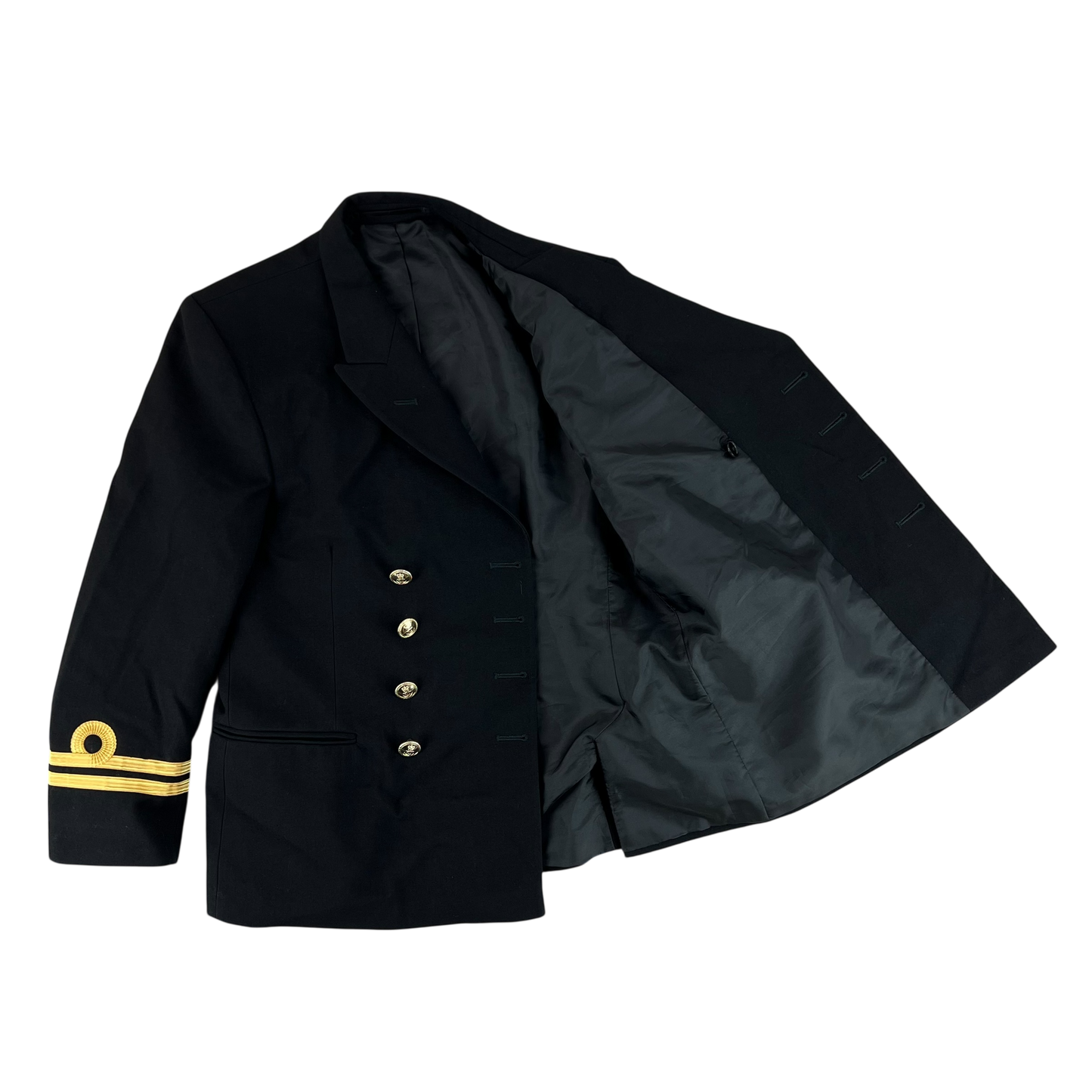 British Royal Navy Officer's No 1C Dress Diagonal Serge Jacket - Medium 164/104