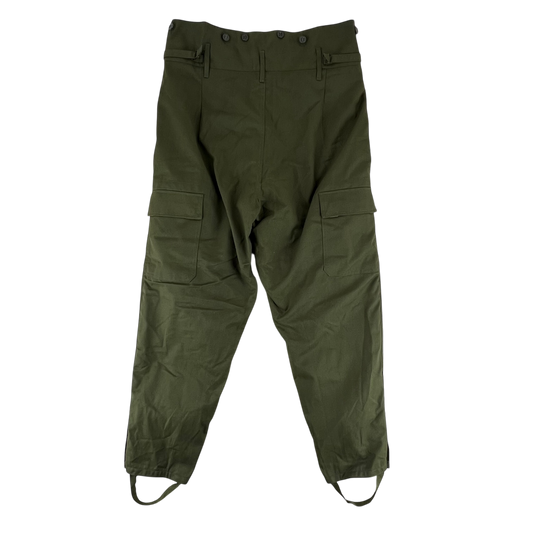 Czechoslovak Army M85 Olive Green Combat Trousers w/ Winter Liner - Large W38 L28.5