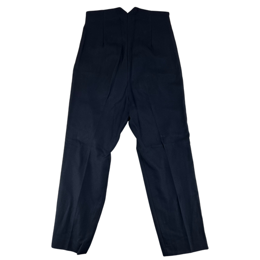 British Army Footguards Officers' Black Red Stripe Trousers - W34 L29.5