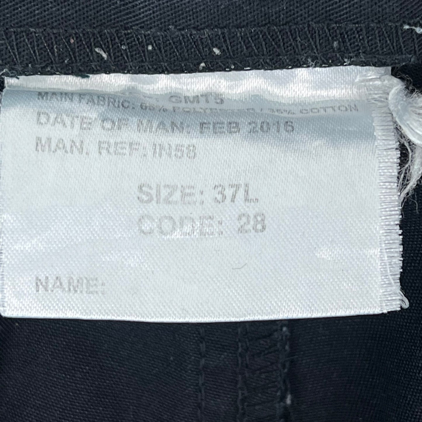British Police MoD Black Utility Trousers - W36 L30