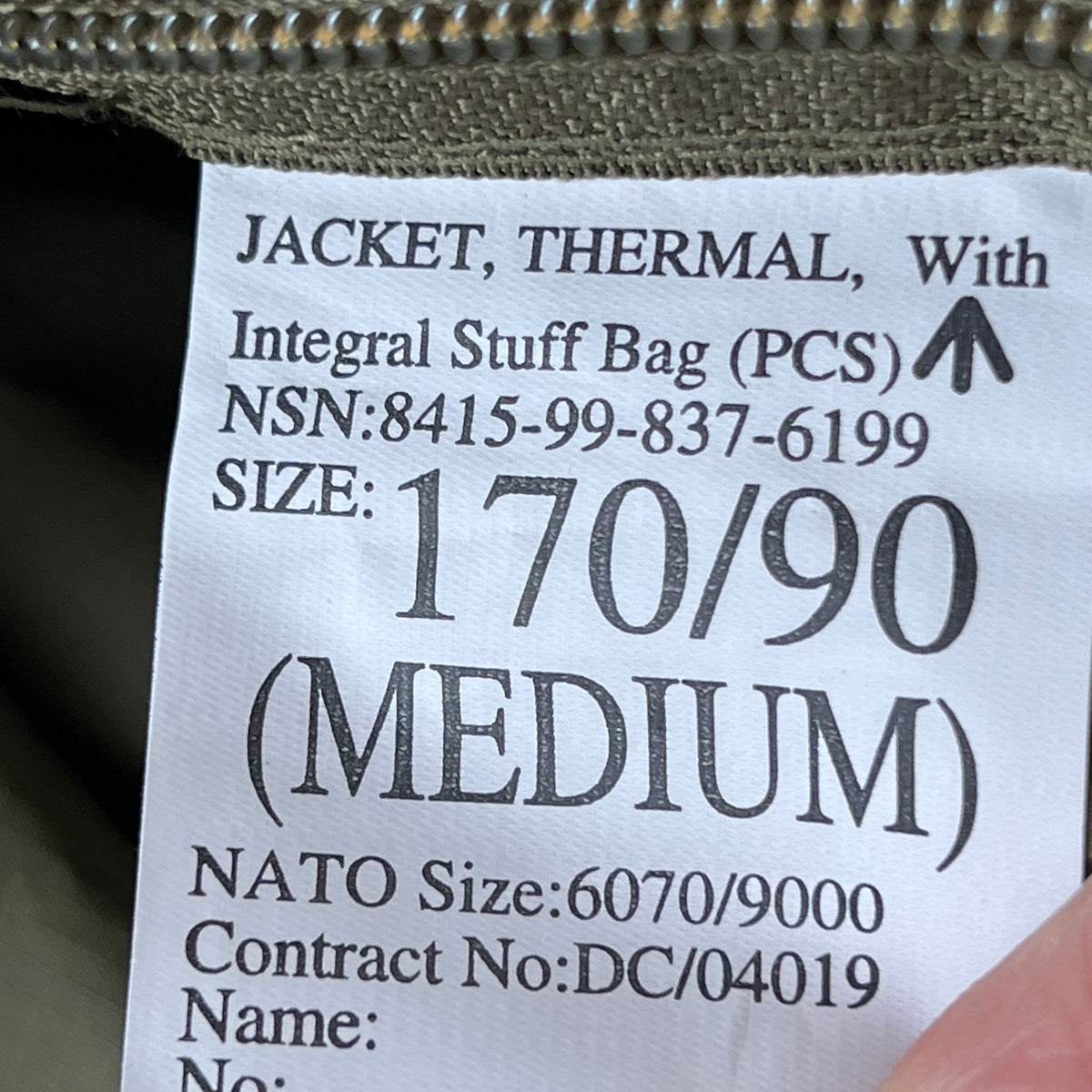 British Army Thermal Buffalo Jacket - Medium