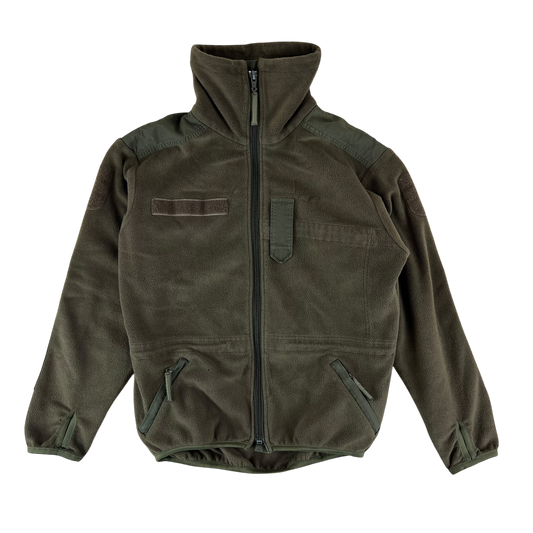 Austrian Army Olive Fleece Cardigan - Medium 96-100 III/IV