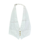 British RAF 60s White Mess Dress Waistcoat - Small