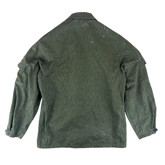 East German Army NVA DDR Raindrop Strichmuster Camouflage Jacket - Medium k48