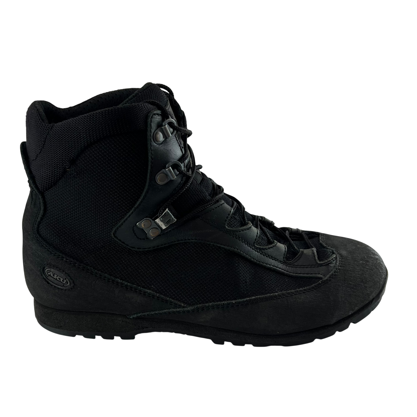 British Army AKU Black Combat Boots - Size 8M