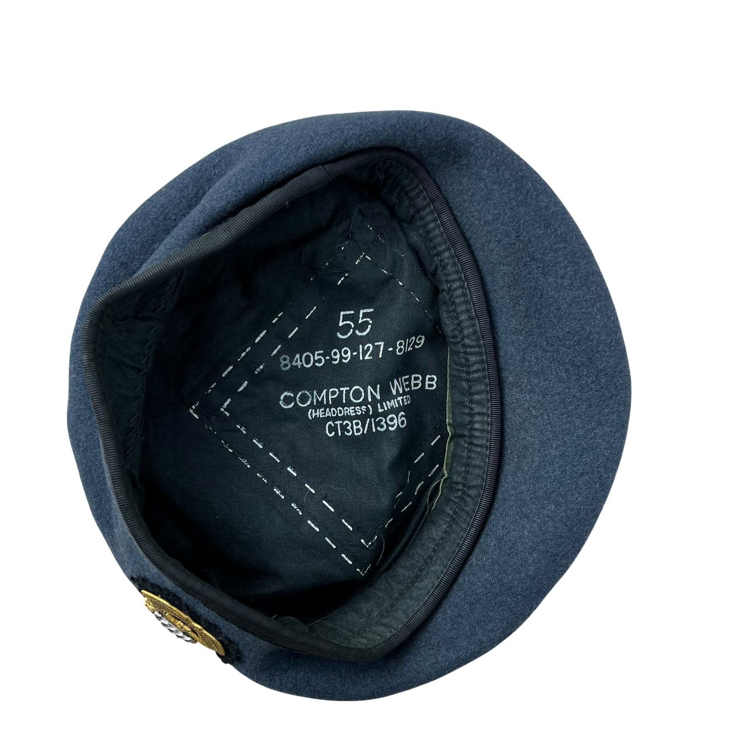 British RAF Beret w/ Officer's Badge - Small 55cm
