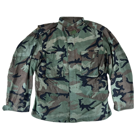 US Army M81 Woodland Camo M65 Cold Weather Field Coat - X Large