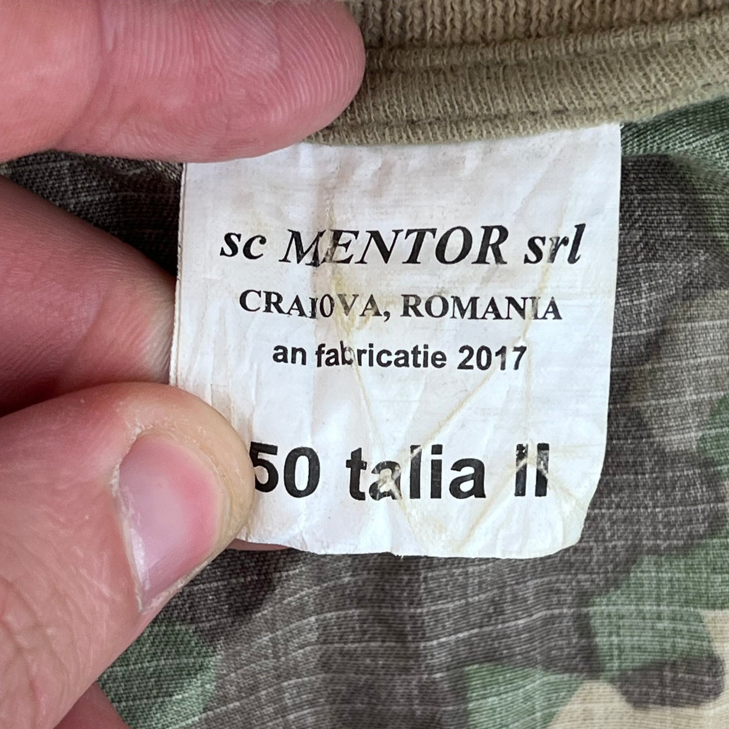 Romanian Army M2017 Woodland Camouflage Polo Top - Medium