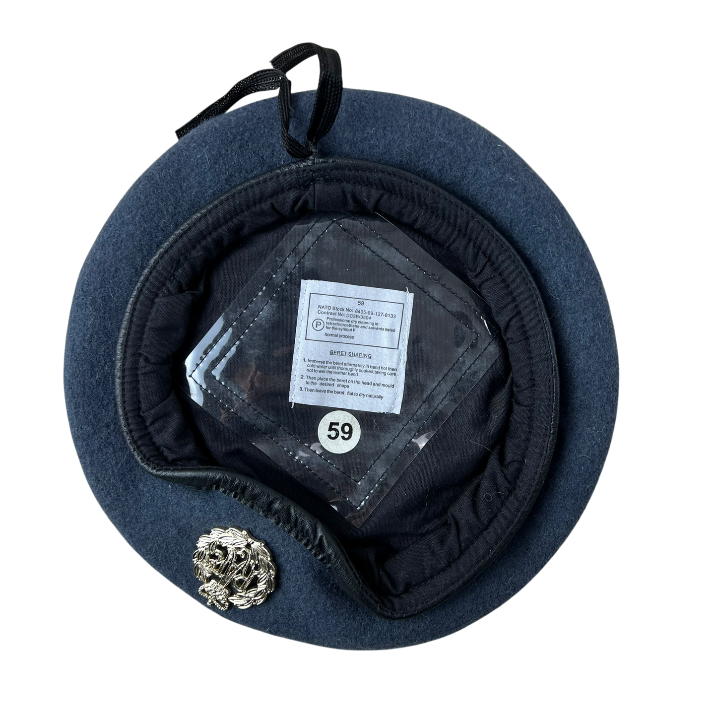 British RAF Beret w/ Badge - Large 59cm