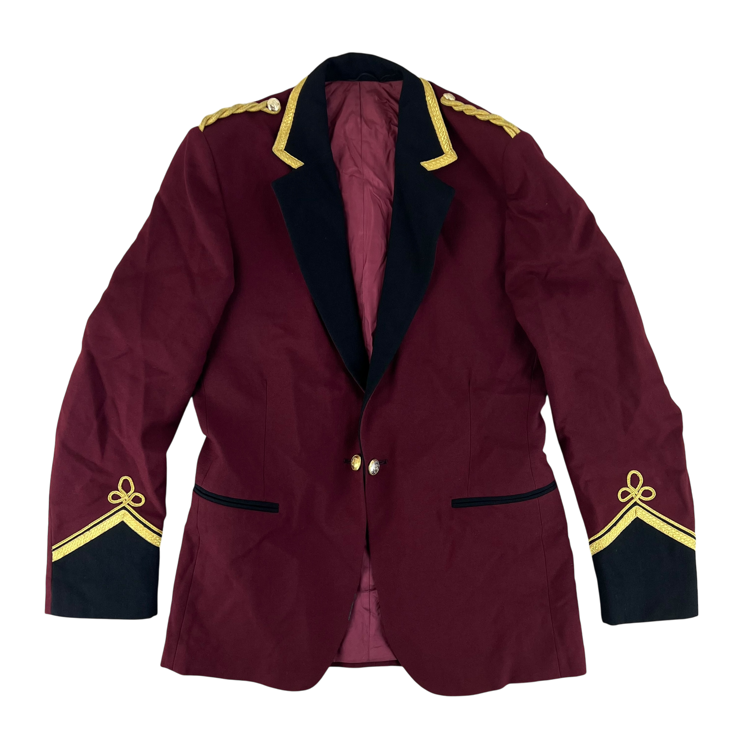 British Army Musician's Burgundy Performance Jacket - Medium