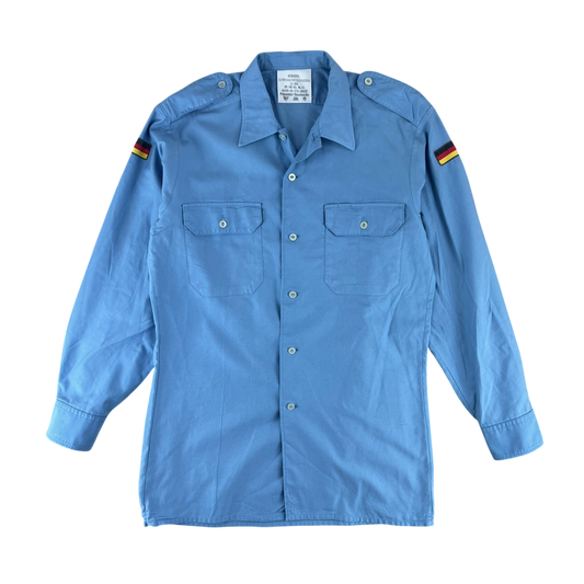 German Navy Blue Long Sleeve Field Shirt - Large GrNr 3