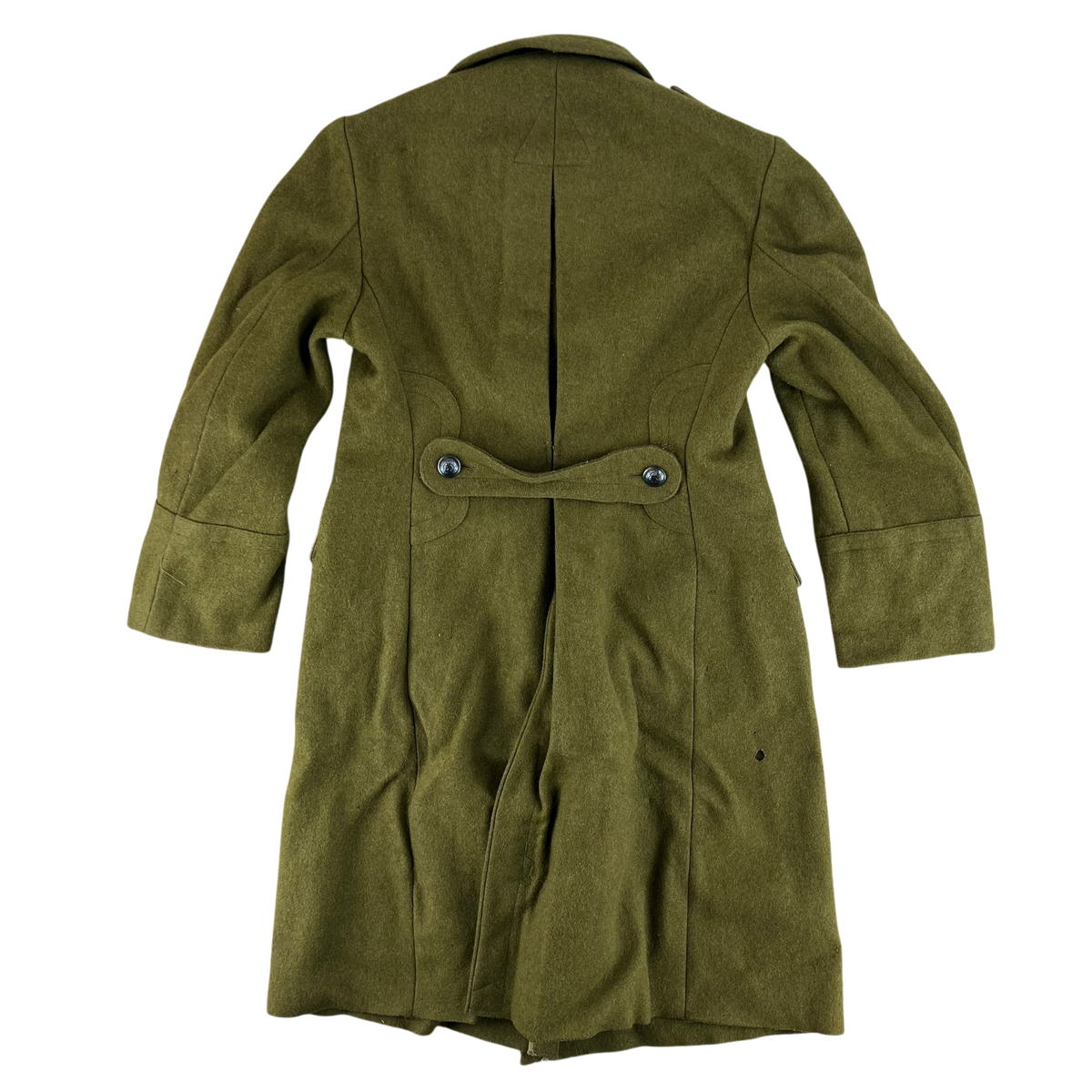 Romanian People's Army 70s Khaki Wool Greatcoat - Medium