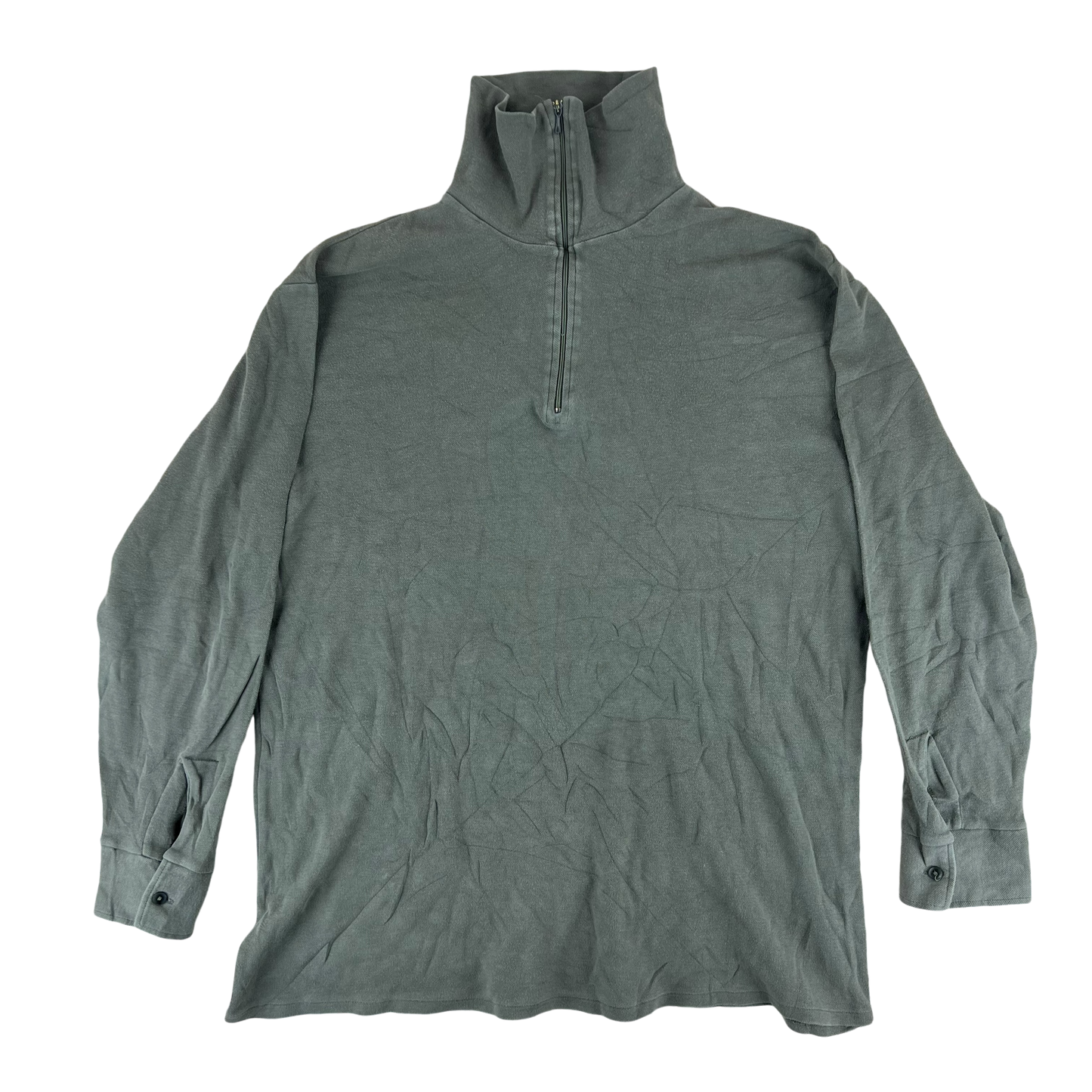 French Army Norgie Pullover 80s Sage Grey - Large