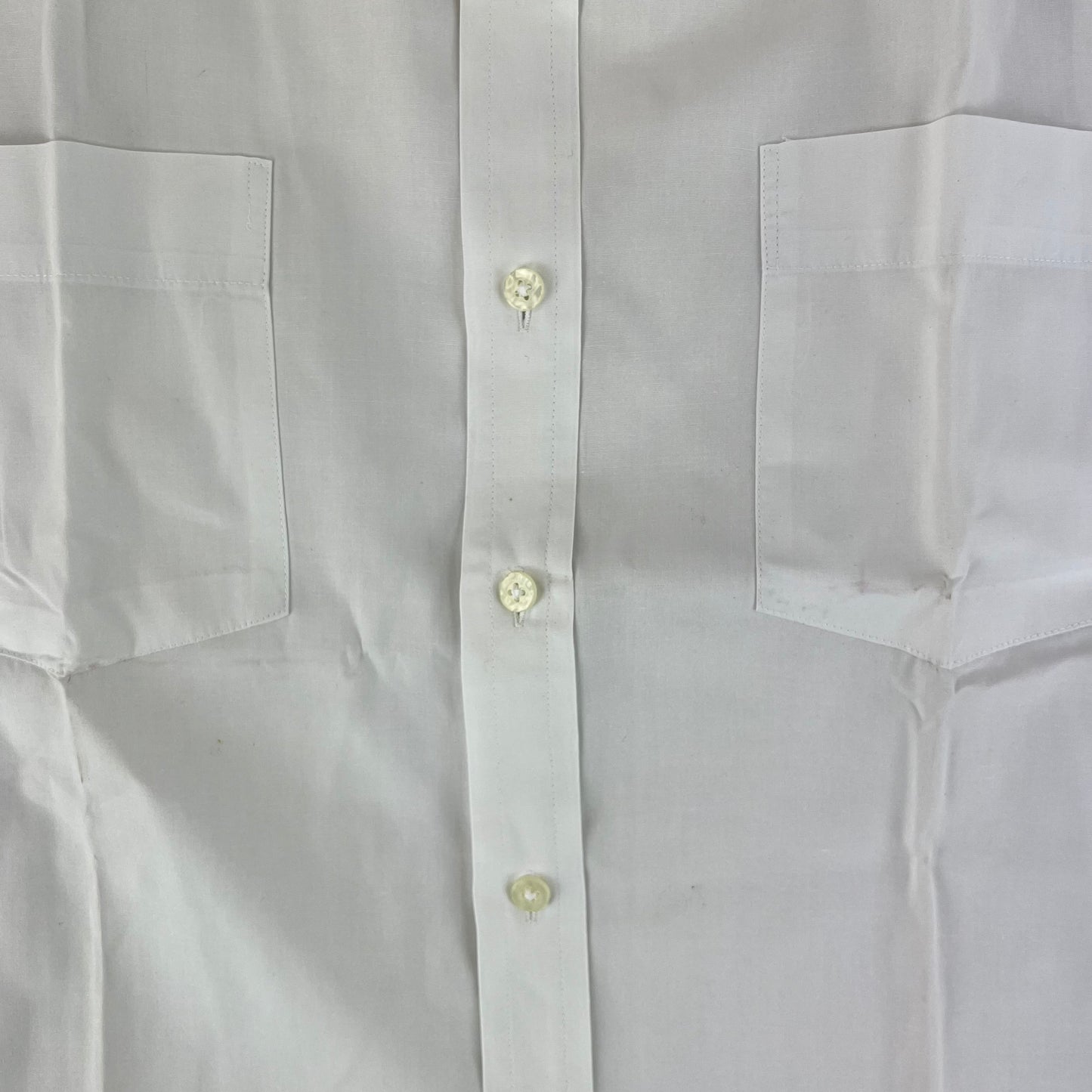British Merchant Navy 50s Officer's Tropical Short Sleeve Shirt - Large